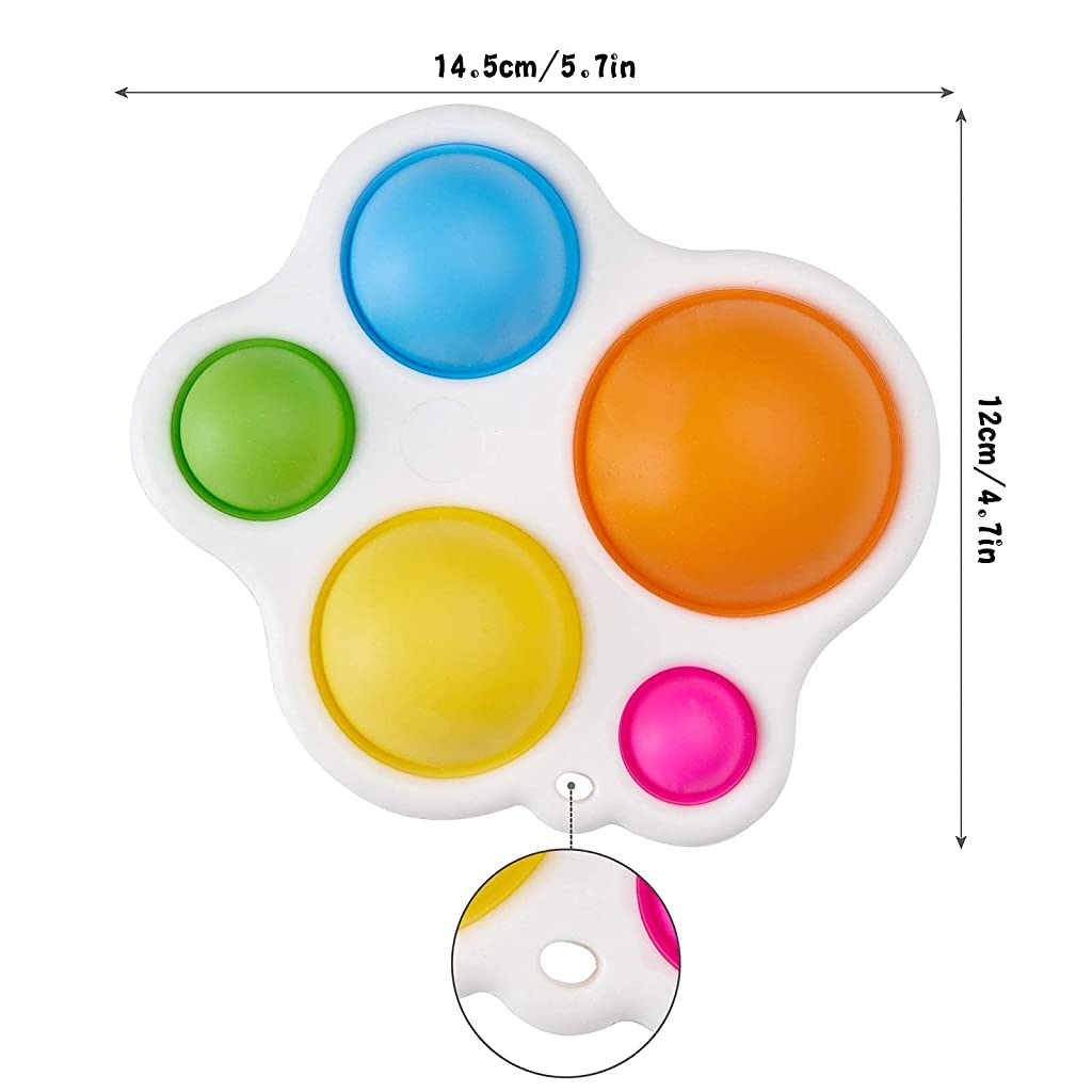 PATPAT Silicone Flipping Board for Toddler Early Educational Fidget Pop, Baby Poking Teething Gadgets for Age 6 Months and up Baby Simple Sensory Dimple (Multicolor) PATPAT Silicone Flipping Board for Toddler Early Educational Fidget Pop, Baby Poking Teething Gadgets for Age 6 Months and up Baby Simple Sensory Dimple (Multicolor)